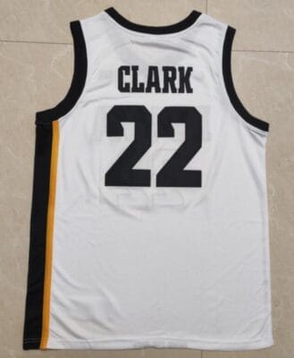 Caitlin Clark Jersey #22 Iowa Hawkeyes College Basketball Stitched White 2