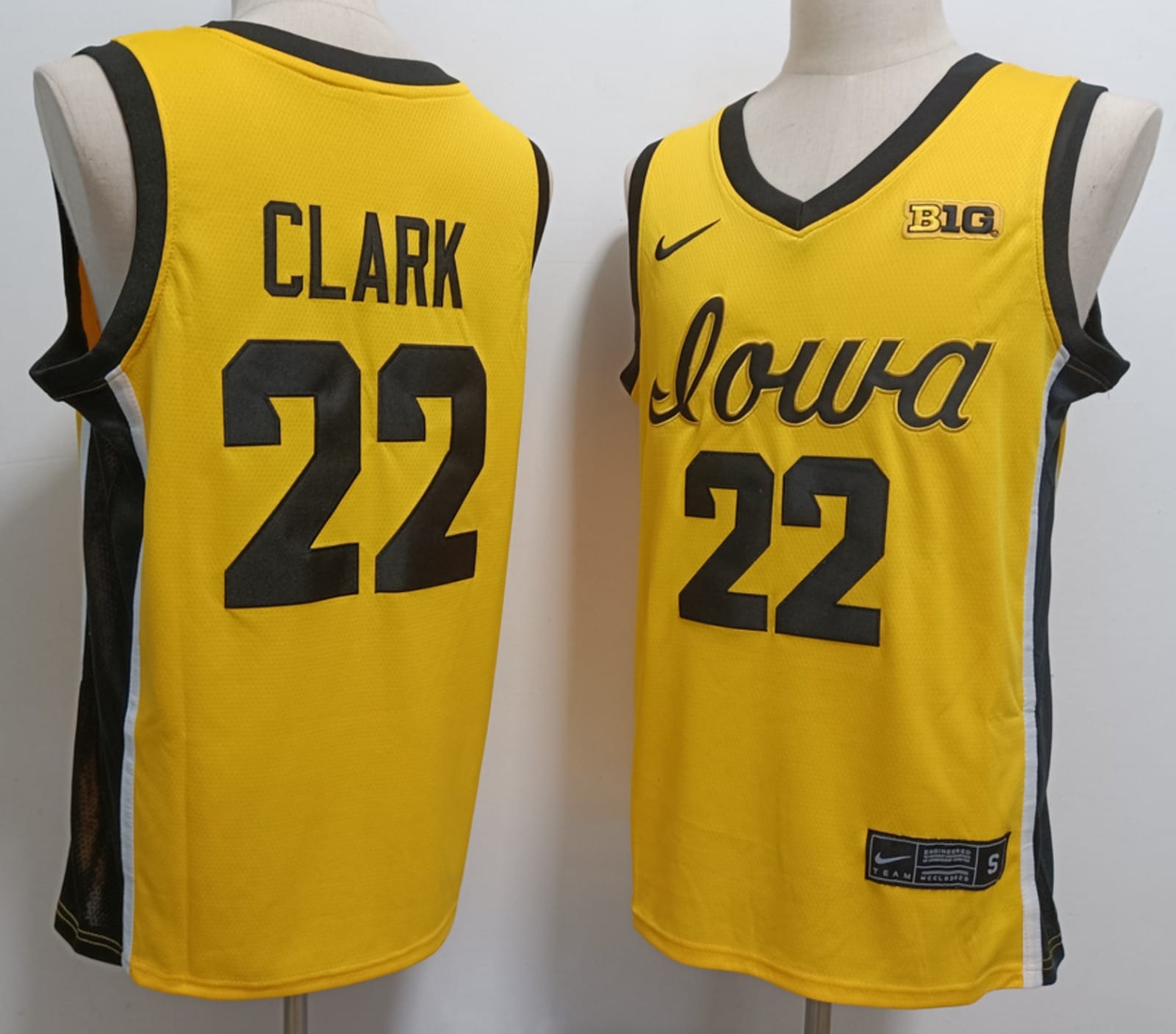 Caitlin Clark Jersey #22 Iowa Hawkeyes Basketball Stitched Yellow 1 Caitlin Clark Jersey #22 Iowa Hawkeyes Basketball Stitched Yellow