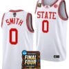 DJ Horne Jersey #0 NC State Wolfpack 2024 NCAA March Madness Final Four Basketball White 3 DJ Horne Jersey #0 NC State Wolfpack 2024 NCAA March Madness Final Four Basketball White