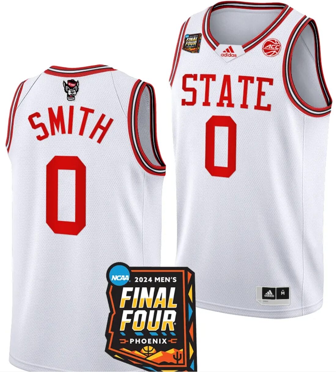DJ Horne Jersey #0 NC State Wolfpack 2024 NCAA March Madness Final Four Basketball White 1 DJ Horne Jersey #0 NC State Wolfpack 2024 NCAA March Madness Final Four Basketball White