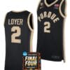 Fletcher Loyer Jersey #2 Purdue Boilermakers 2024 NCAA March Madness Final Four Basketball Black