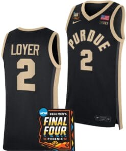 Fletcher Loyer Jersey #2 Purdue Boilermakers 2024 NCAA March Madness Final Four Basketball Black