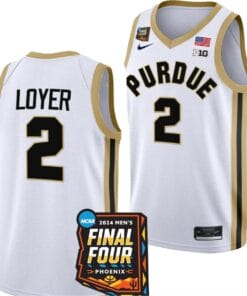 Fletcher Loyer Jersey #2 Purdue Boilermakers 2024 NCAA March Madness Final Four Basketball White