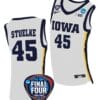 Hannah Stuelke Jersey #45 Iowa Hawkeyes Basketball 2024 NCAA March Madness Final Four White 5 Hannah Stuelke Jersey #45 Iowa Hawkeyes Basketball 2024 NCAA March Madness Final Four White