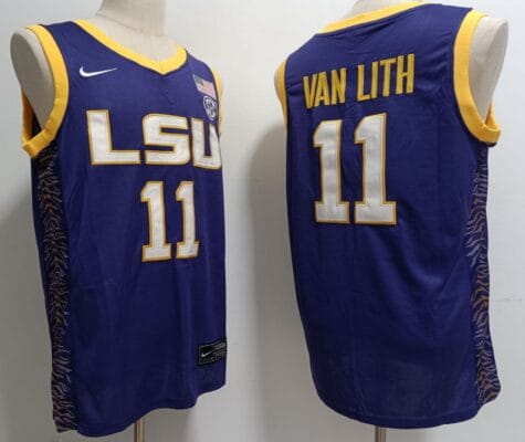 Hailey Van Lith Jersey #11 Lsu Tigers College Basketball Stitched Purple 8 Hailey Van Lith Jersey #11 Lsu Tigers College Basketball Stitched Purple