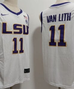 Hailey Van Lith Jersey #11 Lsu Tigers College Basketball Stitched White