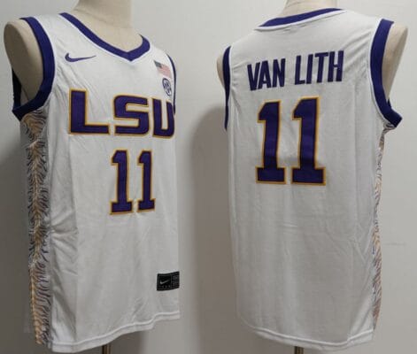 Hailey Van Lith Jersey #11 Lsu Tigers College Basketball Stitched White