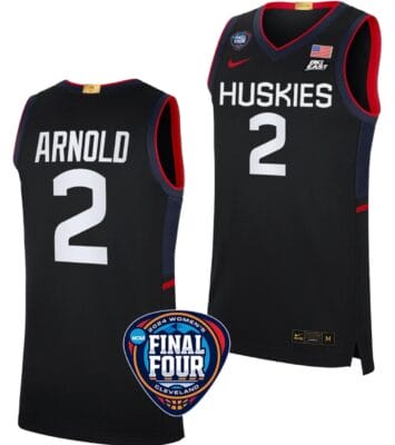 KK Arnold Jersey #2 UConn Huskies Basketball 2024 NCAA March Madness Final Four Black 6 KK Arnold Jersey #2 UConn Huskies Basketball 2024 NCAA March Madness Final Four Black