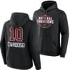 Kamilla Cardoso Hoodie #10 South Carolina Gamecocks 2024 NCAA Basketball National Champions Pullover Locker Room Black 4 Kamilla Cardoso Hoodie #10 South Carolina Gamecocks 2024 NCAA Basketball National Champions Pullover Locker Room Black
