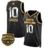 Kamilla Cardoso Jersey #10 South Carolina Gamecocks Basketball 2024 National Champions All Stitched Black Gold