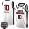 Kamilla Cardoso Jersey #10 South Carolina Gamecocks 2024 NCAA Basketball National Champions White Red 2 Kamilla Cardoso Jersey #10 South Carolina Gamecocks 2024 NCAA Basketball National Champions White Red