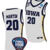 Kate Martin Jersey #20 Iowa Hawkeyes Basketball 2024 NCAA March Madness Final Four White 5 Kate Martin Jersey #20 Iowa Hawkeyes Basketball 2024 NCAA March Madness Final Four White