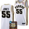 Lance Jones Jersey #55 Purdue Boilermakers 2024 NCAA March Madness Final Four Basketball White