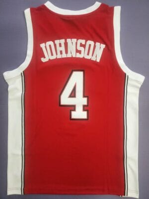 Larry Johnson Jersey #4 Unlv Rebels College Basketball Red 10 Larry Johnson Jersey #4 Unlv Rebels College Basketball Red 2