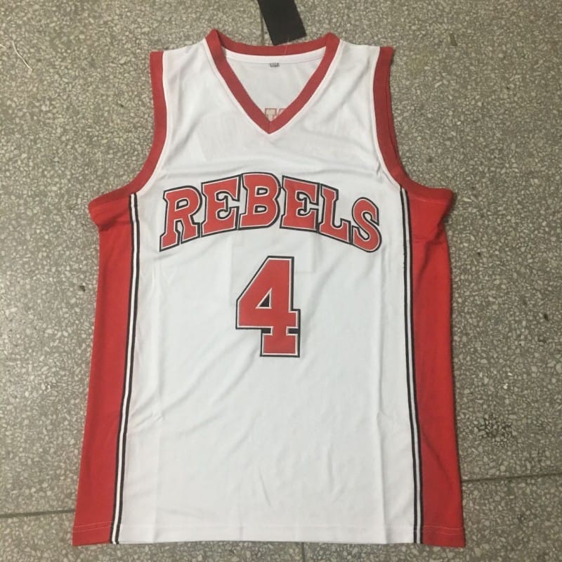 Larry Johnson Jersey #4 Unlv Rebels College Basketball White 2 Larry Johnson Jersey #4 Unlv Rebels College Basketball White