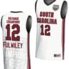 MiLaysia Fulwiley Jersey #12 South Carolina Gamecocks 2024 NCAA Basketball National Champions White 3 MiLaysia Fulwiley Jersey #12 South Carolina Gamecocks 2024 NCAA Basketball National Champions White
