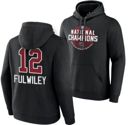 MiLaysia Fulwiley Hoodie #12 South Carolina Gamecocks 2024 NCAA Basketball National Champions Pullover Locker Room Black