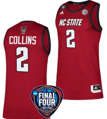 Mimi Collins Jersey #2 NC State Wolfpack Basketball 2024 NCAA March Madness Final Four Red 8 Mimi Collins Jersey #2 NC State Wolfpack Basketball 2024 NCAA March Madness Final Four Red