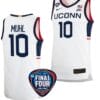 Nika Muhl Jersey #10 UConn Huskies Basketball 2024 NCAA March Madness Final Four White