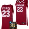 Nick Pringle Jersey #23 Alabama Crimson Tide 2024 NCAA March Madness Final Four Basketball Crimson