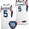 Paige Bueckers Jersey #5 UConn Huskies Basketball 2024 NCAA March Madness Final Four White 2 Paige Bueckers Jersey #5 UConn Huskies Basketball 2024 NCAA March Madness Final Four White