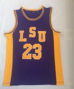 Pete Maravich Jersey #23 LSU Tigers College Basketball Purple