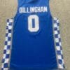 Rob Dillingham Jersey #0 Kentucky Wildcats College Basketball Blue