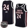 Sahnya Jah Jersey #24 South Carolina Gamecocks 2024 NCAA Basketball National Champions Black