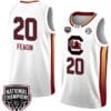 Sania Feagin Jersey #20 South Carolina Gamecocks 2024 NCAA Basketball National Champions White Yellow