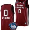 Te-Hina Paopao Jersey #0 South Carolina Gamecocks Basketball 2024 NCAA March Madness Final Four Garnet