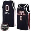 Te-Hina Paopao Jersey #0 South Carolina Gamecocks 2024 NCAA Basketball National Champions Black