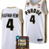 Trey Kaufman Renn Jersey #4 Purdue Boilermakers 2024 NCAA March Madness Final Four Basketball White