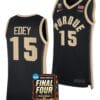 Zach Edey Jersey #15 Purdue Boilermakers 2024 NCAA March Madness Final Four Basketball Black
