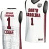 Zia Cooke Jersey #1 South Carolina Gamecocks 2024 NCAA Basketball National Champions White