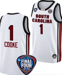 Zia Cooke Jersey #1 South Carolina Gamecocks Basketball 2024 NCAA March Madness Final Four White