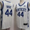 Zvonimir Ivisic Jersey #44 Kentucky Wildcat College Basketball Stitched White