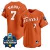 Ashton Maloney Jersey #7 Texas AM Aggies 2024 College World Series Patch Vapor Premier Limited NCAA Baseball Stitched Orange