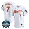 Ashton Maloney Jersey #7 Texas AM Aggies 2024 College World Series Patch Vapor Premier Limited NCAA Baseball Stitched White