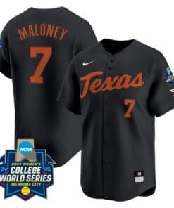 Ashton Maloney Jersey #7 Texas AM Aggies 2024 College World Series Patch Vapor Premier Limited NCAA Baseball Stitched Black