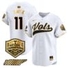 Billy Amick Jersey #11 Tennessee Volunteers Baseball 2024 Champions Vapor Premier Limited White Gold