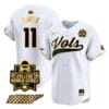 Billy Amick Jersey #11 Tennessee Volunteers 2024 College World Series Vapor Premier Limited NCAA Baseball Stitched White Gold