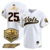Blake Burke Jersey #25 Tennessee Volunteers Baseball 2024 Champions Vapor Premier Limited White Gold