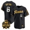 Bella Dayton Jersey #6 Texas AM Aggies 2024 College World Series Patch Vapor Premier Limited NCAA Baseball Stitched Black Gold
