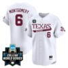 Braden Montgomery Jersey #6 Texas AM Aggies 2024 College World Series Vapor Premier Limited NCAA Baseball Stitched White