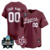 Custom Texas AM Aggies Jersey 2024 College World Series Vapor Premier Limited NCAA Baseball Stitched Maroon