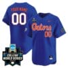 Custom Florida Gators Jersey 2024 College World Series Vapor Premier Limited NCAA Baseball Stitched Gators Blue