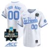 Custom North Carolina Tar Heels Jersey 2024 College World Series Vapor Premier Limited V2 NCAA Baseball Stitched White