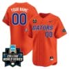 Custom Florida Gators Jersey 2024 College World Series Vapor Premier Limited NCAA Baseball Stitched Gators Orange