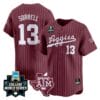 Caden Sorrell Jersey #13 Texas AM Aggies 2024 College World Series Vapor Premier Limited NCAA Baseball Stitched Maroon Pinstripe