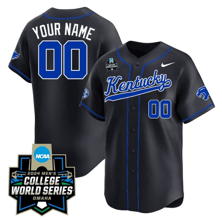 Custom Kentucky Wildcats Jersey 2024 College World Series Vapor Premier Limited NCAA Baseball Stitched Black 1 Custom Kentucky Wildcats Jersey 2024 College World Series Vapor Premier Limited NCAA Baseball Stitched Black